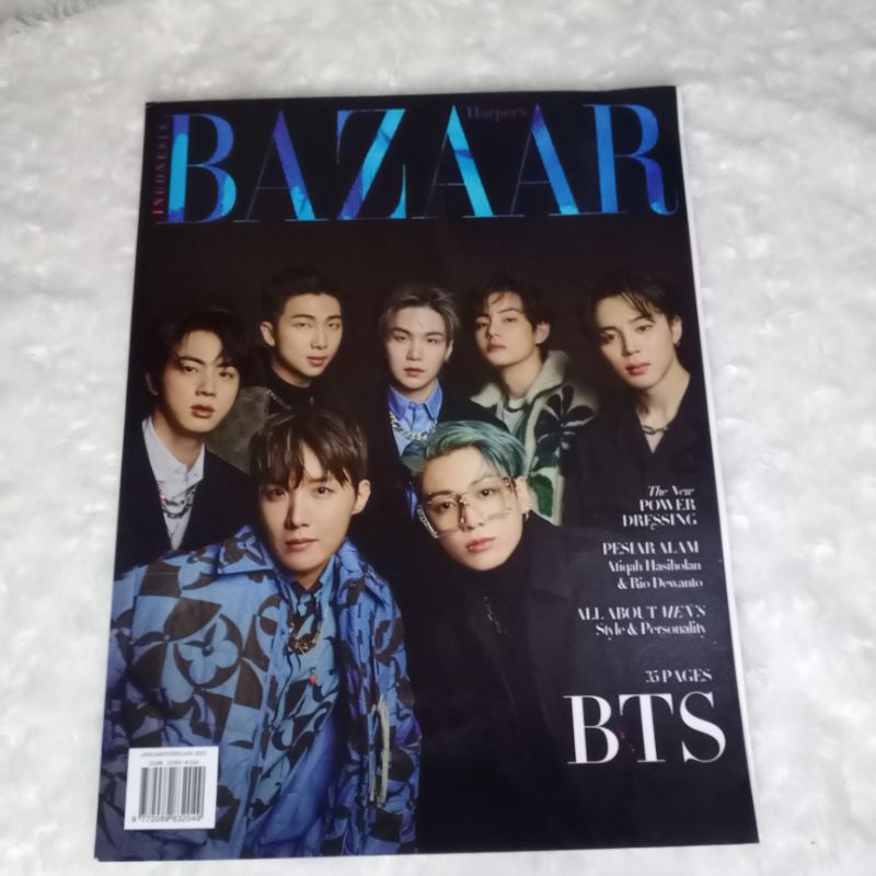 BOOKED Majalah Official BTS Magazine Bazaar Indonesia Harpers Versi Hitam