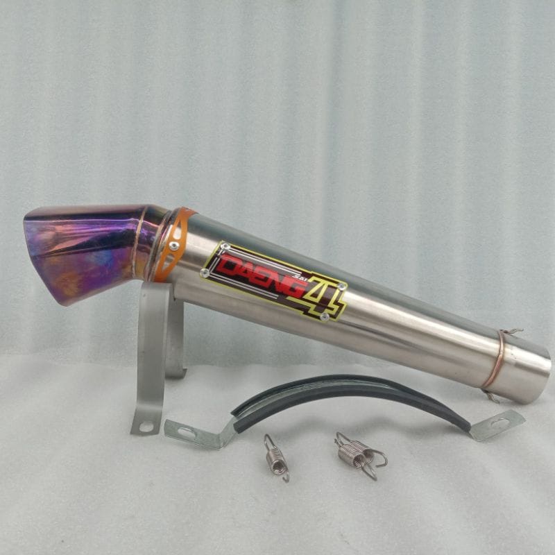 Knalpot Racing DAENG Sai 4 Corong Diamond Inlet 50mm untuk Vixion Old Vixion New Satria FU Jupiter M