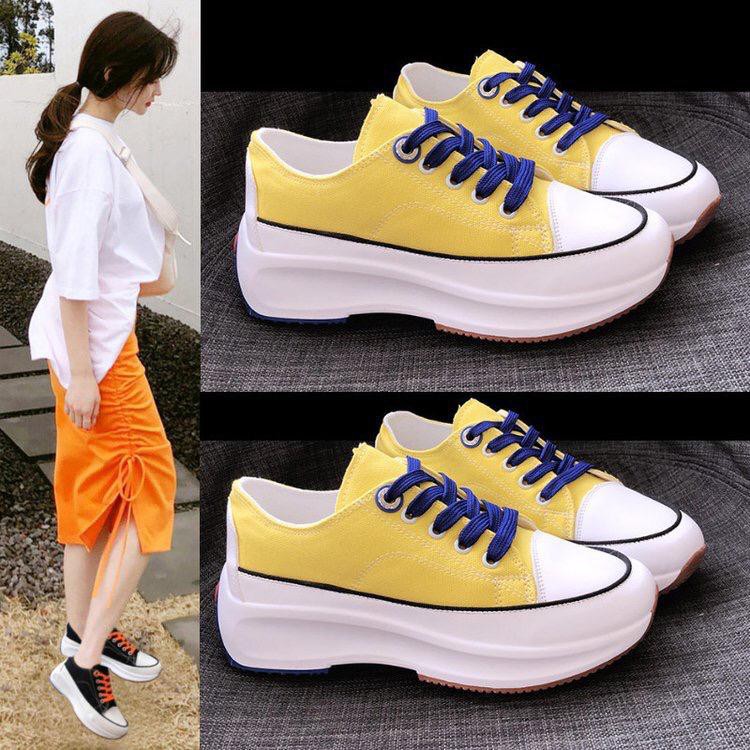 1001 SEPATU SNEAKERS WANITA CYLA DENIM SHOES !!! - 5 WARNA