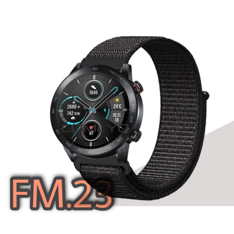 STRAP TALI JAM TANGAN NYLON NILON LOOP SPORT WATCH BAND HONOR MAGIC WATCH 2 46MM ACC BAND