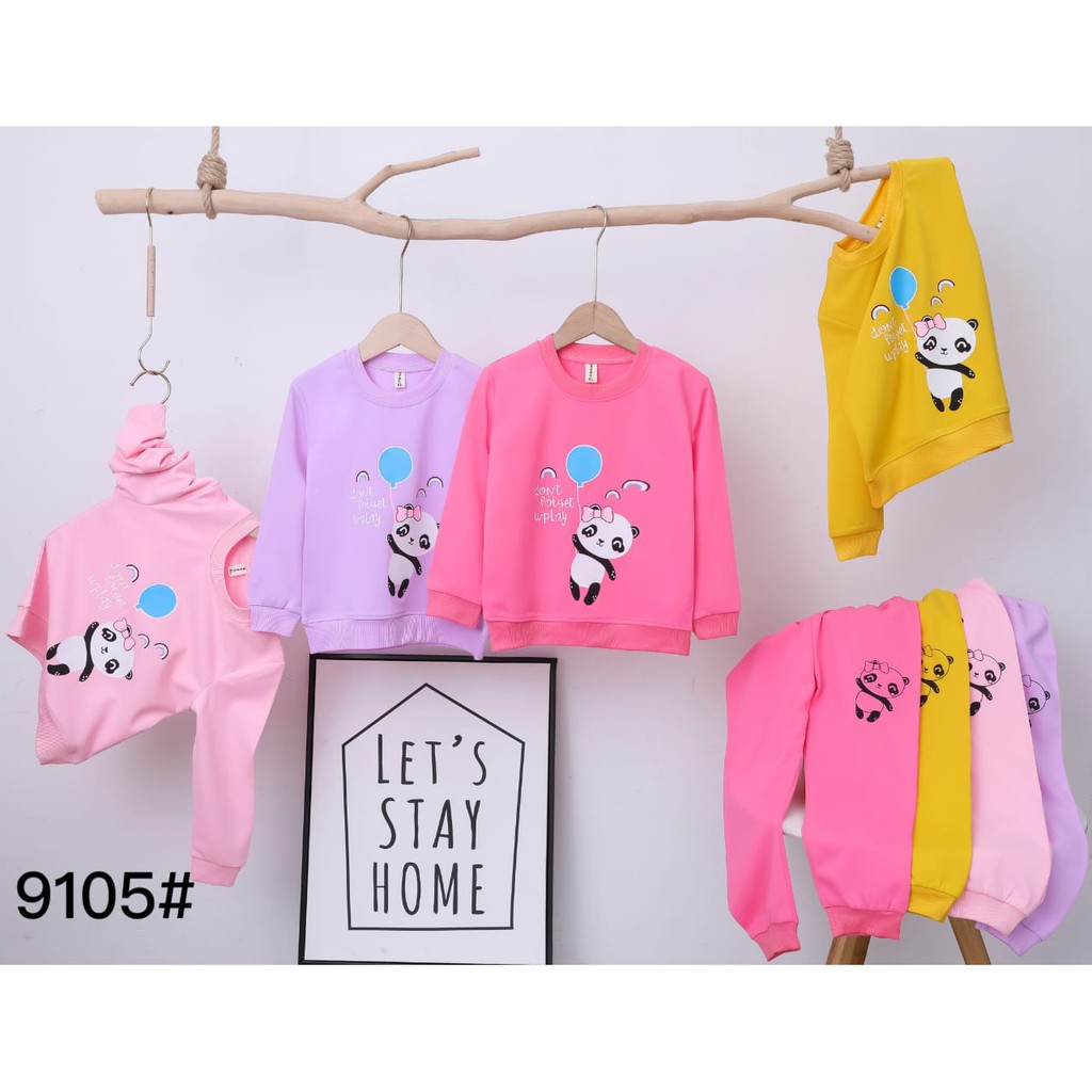 Stelan Anak Perempuan Import Usia  1 - 2 Tahun Batita | Sweater Setelan Anak Cewek | Baju Switer Stelan Anak Perempuan Import 1 - 2 Tahun