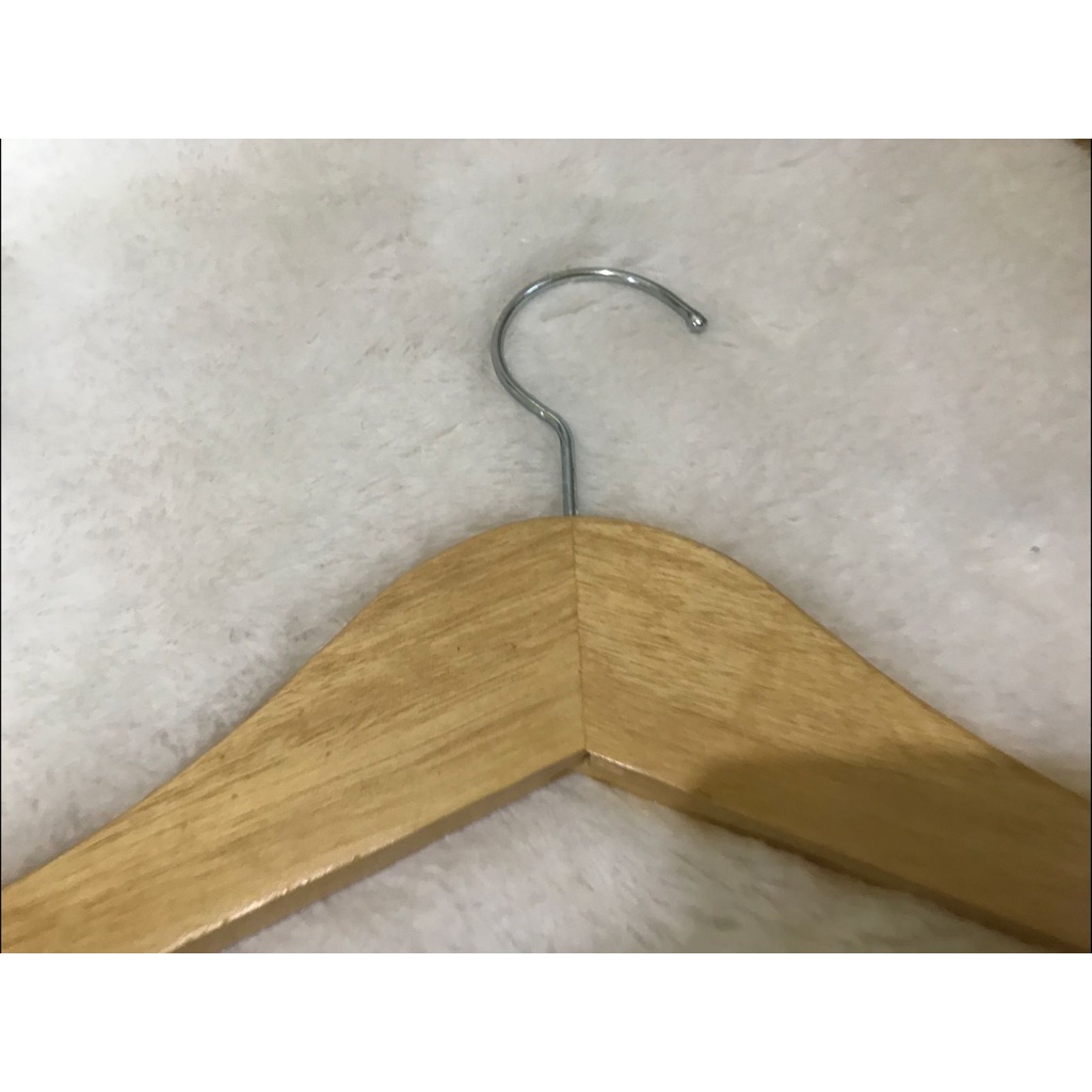 Hanger kayu nat dewasa 2 TEBAL | Hanger kayu Dewasa (Wood) ( BISA COD )