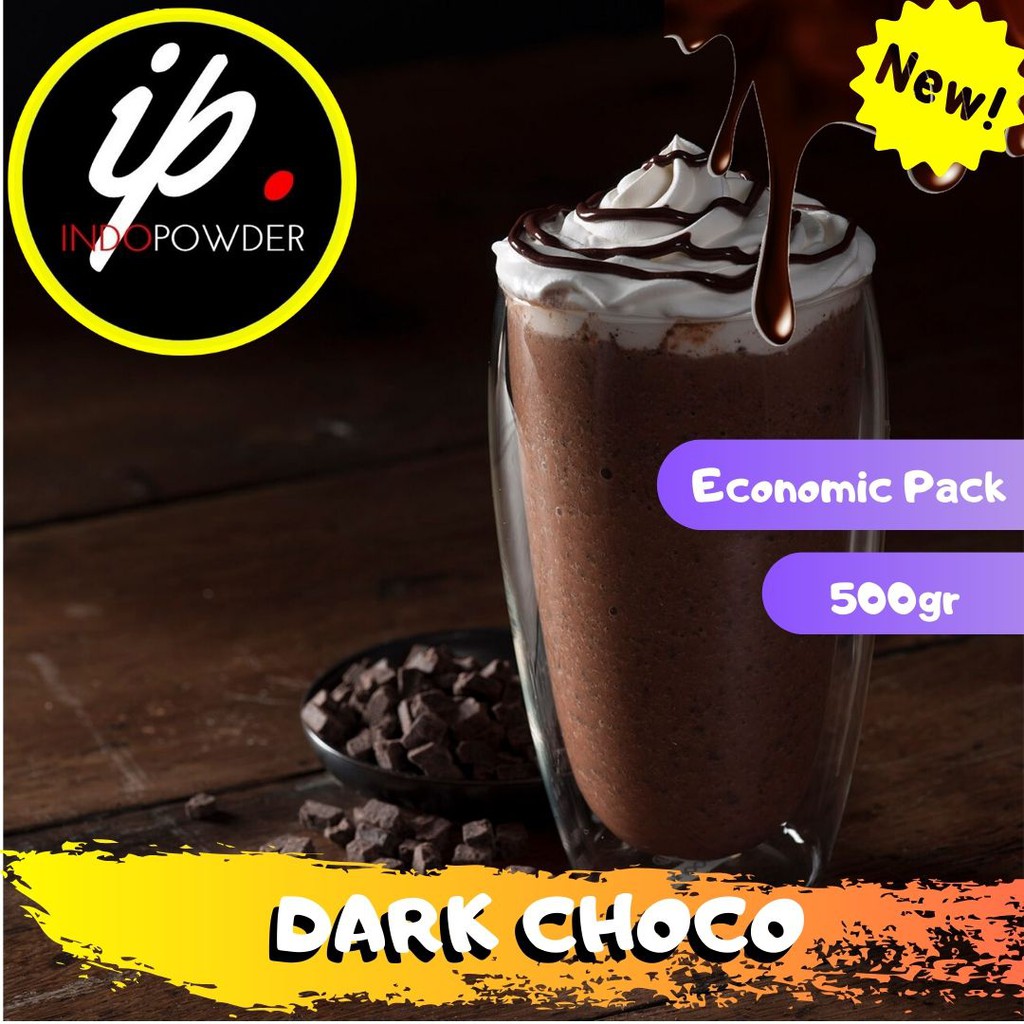 500 GRAM - Bubuk DARK CHOCO 500gr - Bubuk Minuman rasa DARK CHOCO 500gr - DARK CHOCO Powder 500g