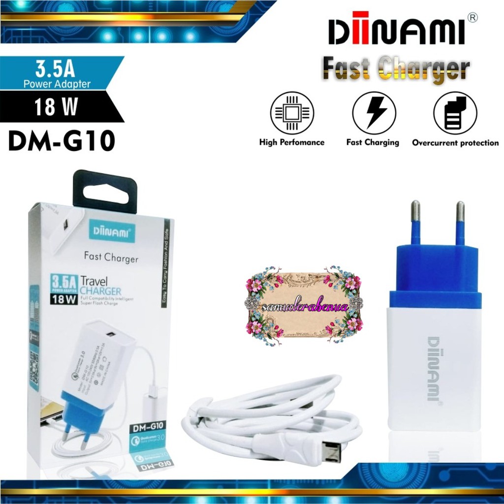 BM057 G10 Cashan charger DIINAMI 3Amper 18wat Micro usb Samsung oppo Vivo xiaomi realme Fast SB1476