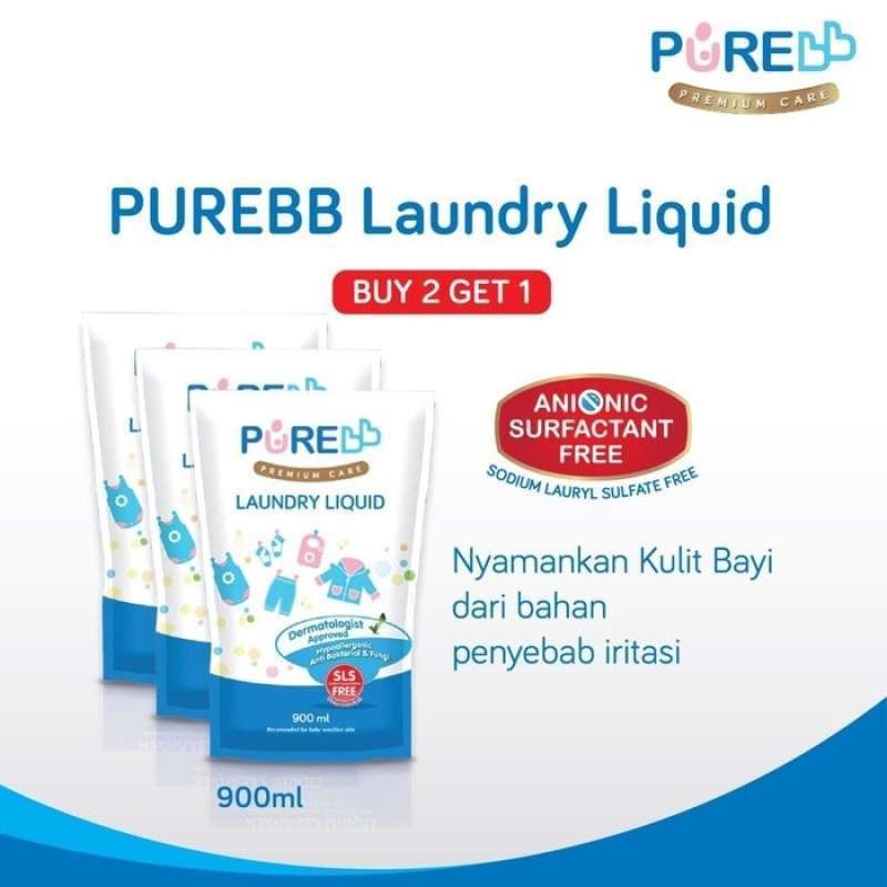 Pure BB Combo Liquid Laundry 900ml (2+1)