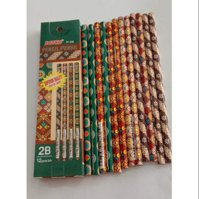 

Pensil kayu 2B joyko P98 motif batik