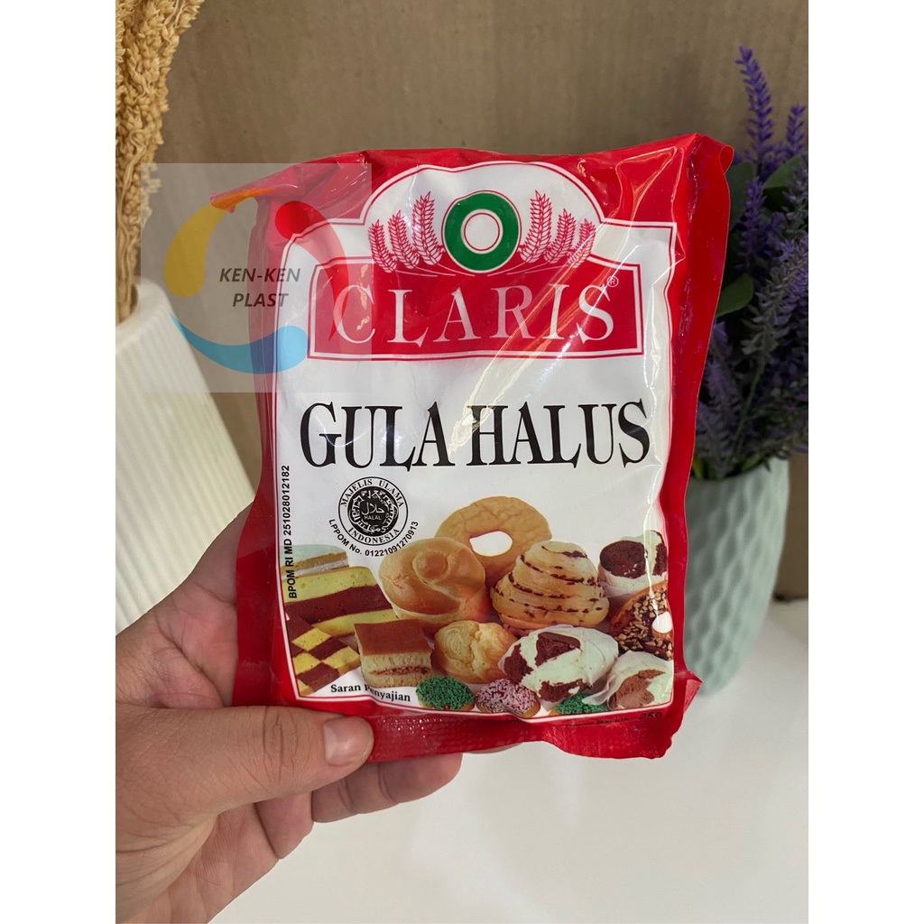 

gula halus merek claris/gula donat/gula kue/gula baking/gula putih halus/ ukuran 250 gram termurah