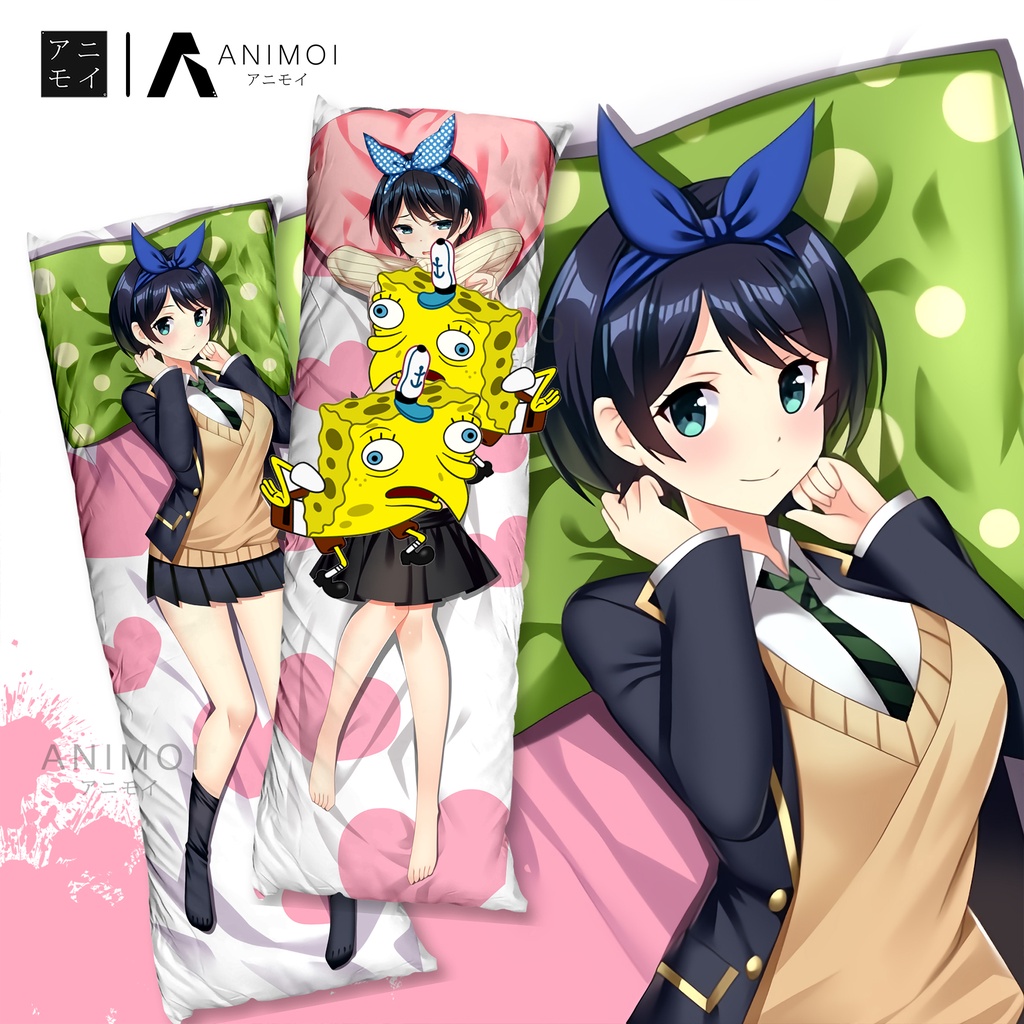 Sarung Bantal Dakimakura Anime || Kanojo Okarishimasu || Ruka Sarashina || Kanokari