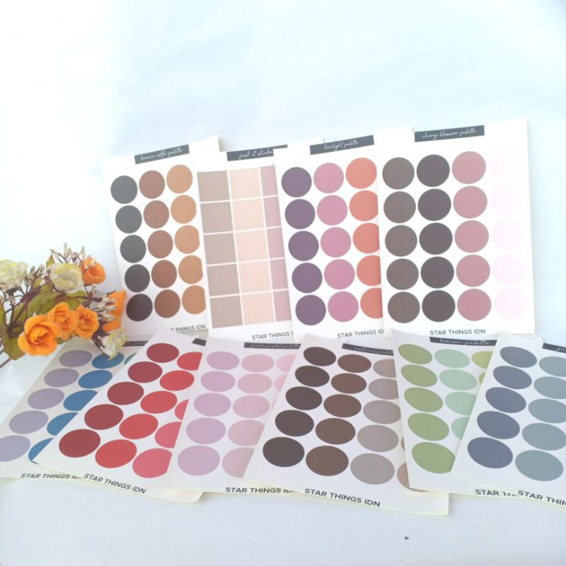 

sticker set colour palette aesthetic by starthings id