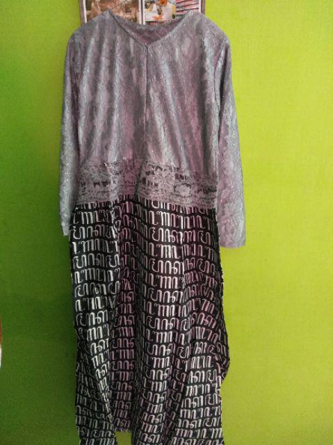 Tasyananu_batik Couple Gamis Brokat Aksara 2507 / Tamara Himalaya 2507