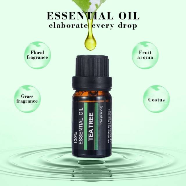 TEATREE ESSENTIAL OIL PURE 100% AROMATHERAPY AROMATERAPI PENGHARUM RUANGAN MURNI RHJY TEA TREE