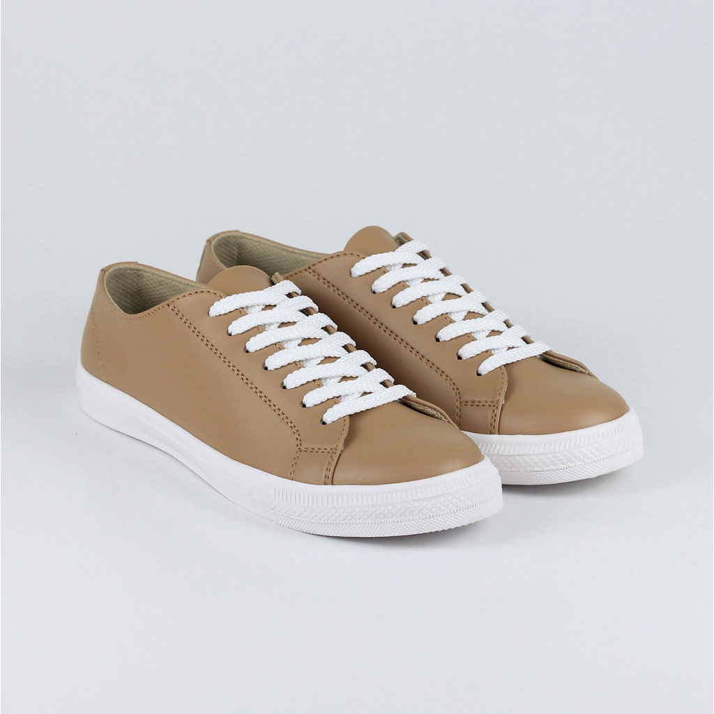 ELVRA - Sepatu Sneakers Sepatu Wanita Kasual Casual - LUNA Mocca White