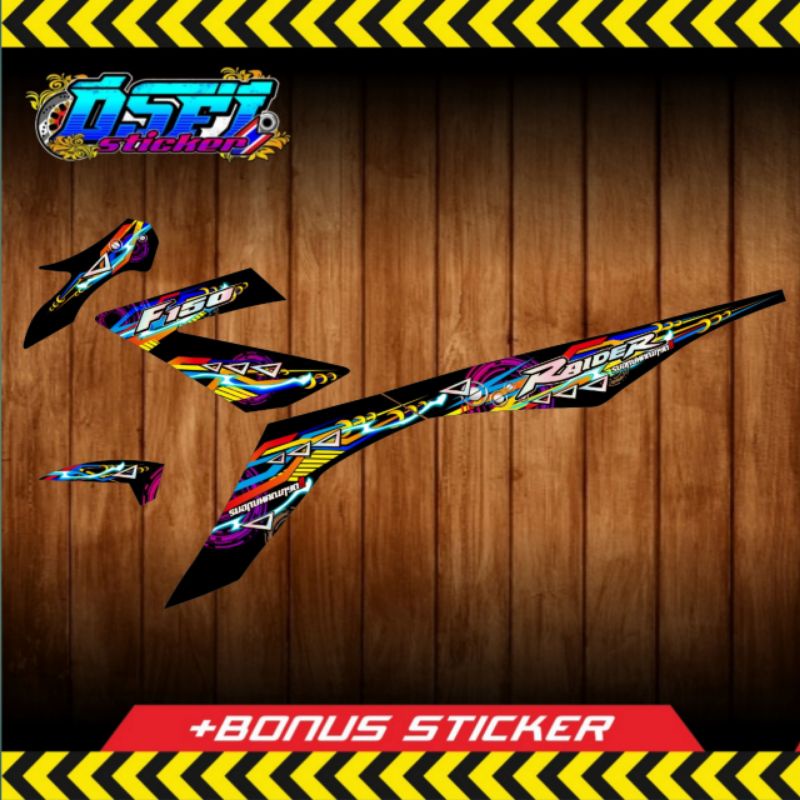 STRIPING FU 150 R atau FU 150 S TRANSPARAN HOLOGRAM