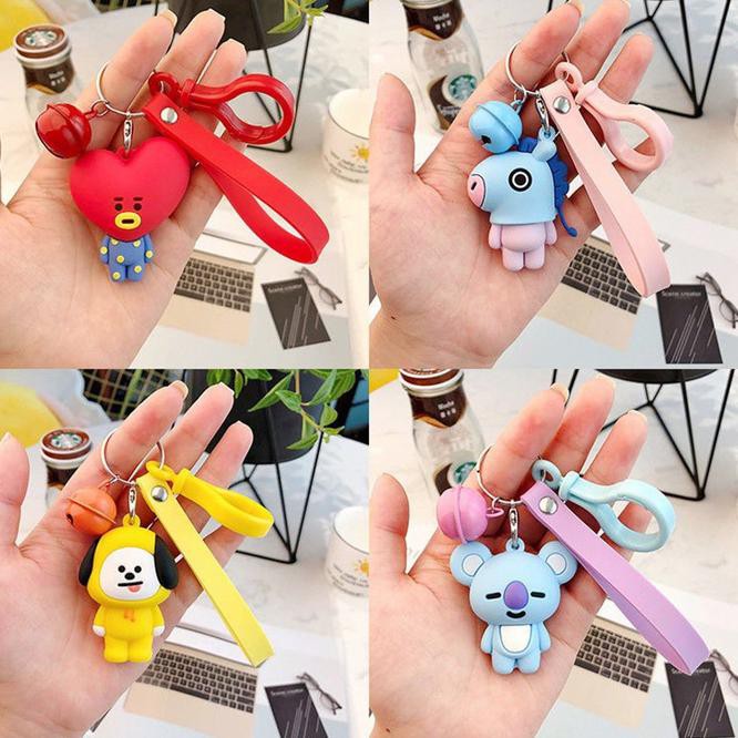 1x3i ready bts bt21 figure keychain / gantungan kunci bt21 yoosta 66xe