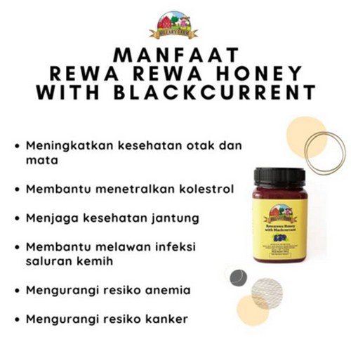 Hillary Farm Rewa Rewa Blackcurrant Honey 500gr