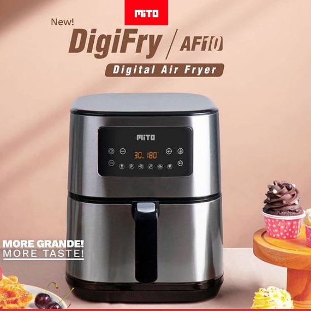 MITO Grande Air Fryer AF10 Original Digifry AF 10 6 Liter Mesin Penggorengan Tanpa Minyak Garansi Resmi