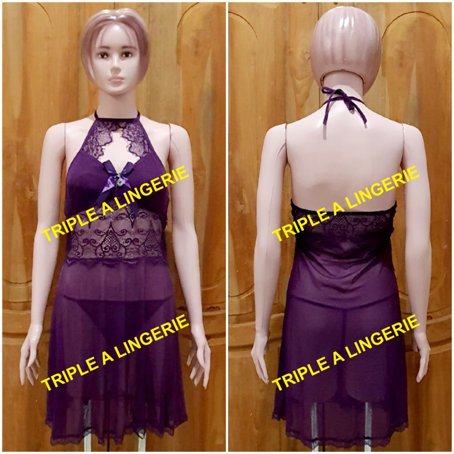 Sexy Lingerie Murah Baju Tidur Wanita TA0689 Ungu