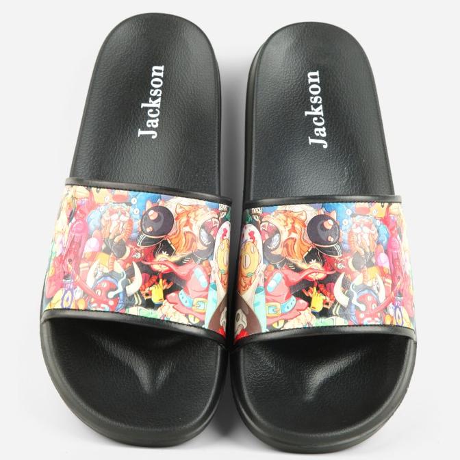 Jackson - Sandal Slide Jackson High 1Je Hitam