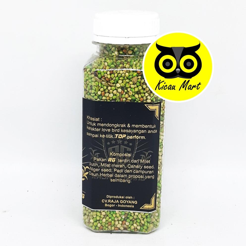 Promo PAKAN MAKANAN HARIAN LOMBA BURUNG LOVEBIRD PAUD BABY JANTAN BETINA MILET HERBAL RG RAJA GOYAN