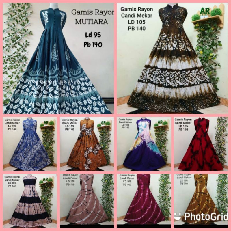 Gamis Rayon Candi Mekar