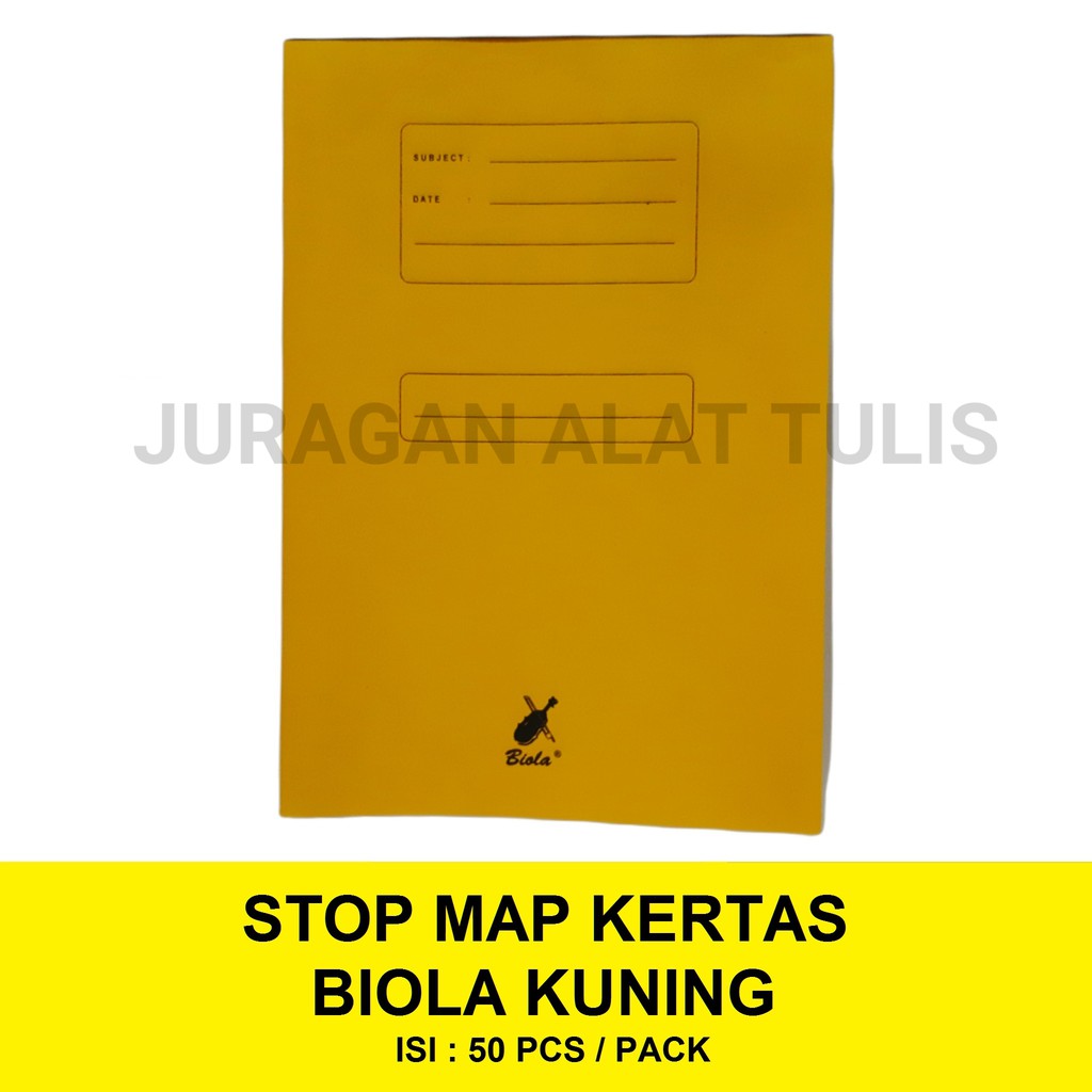 

STOP MAP / MAP KERTAS BIOLA KUNING