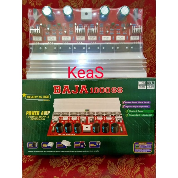 KIT POWER AMPLIFIER BAJA 1000WATT STEREO