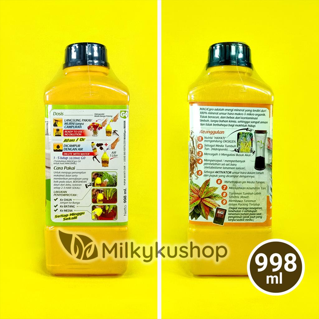 PUPUK CAIR MAGICGRO G0 INDOOR ALL PURPOSE FERTILIZER 998 ML