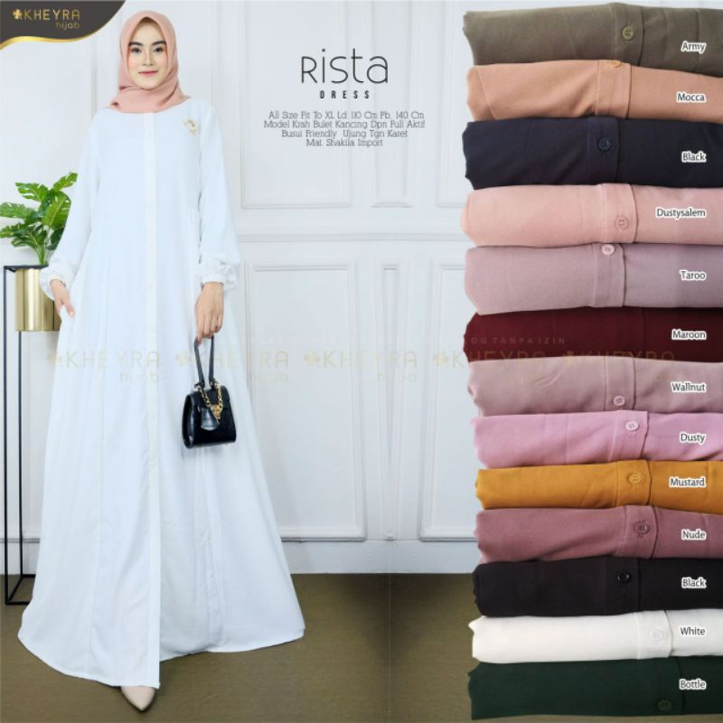 DRESS/RISTA/ORIGINAL BY KHEYRA/GARANSI CACAT BISA RETUR