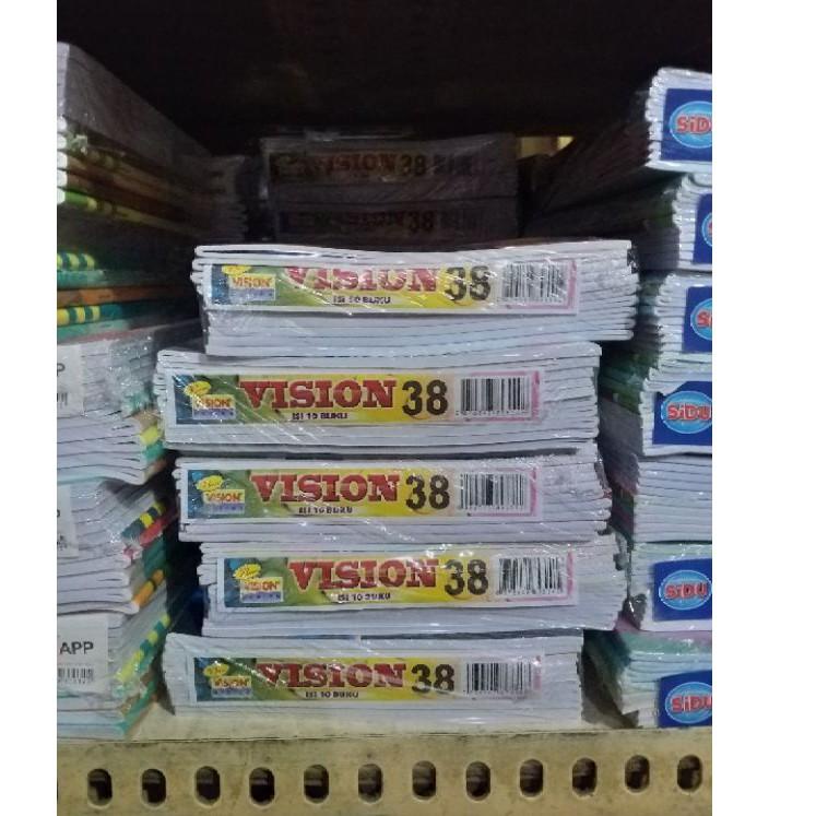

↠ BUKU TULIS VISION ISI 38 LEMBAR 10pcs ㆃ