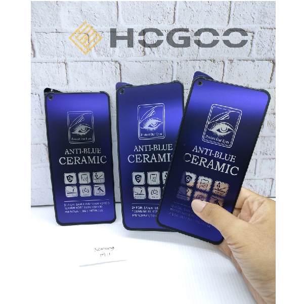 HOGOO TEMPEREDGLASS - ANTI GORES CERAMIC ANTI BLUE MATTE SAMSUNG M02 M10 M11 M12 M20