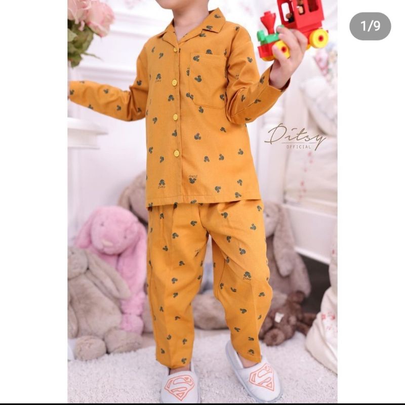 Little Ditsy  long mickey pajamas size 6