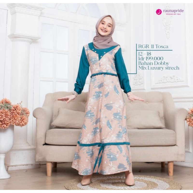 GAMIS RAUNA RGR 11 READY WARNA TOSCA SIZE 16
