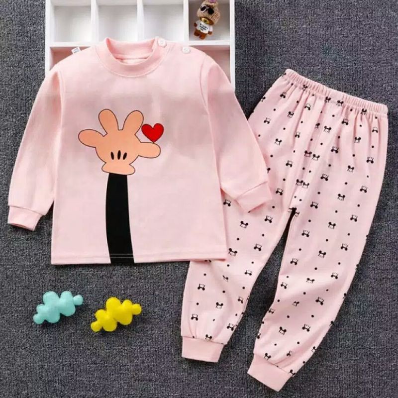 Baju tidur anak import/piyama anak import/setelan anak