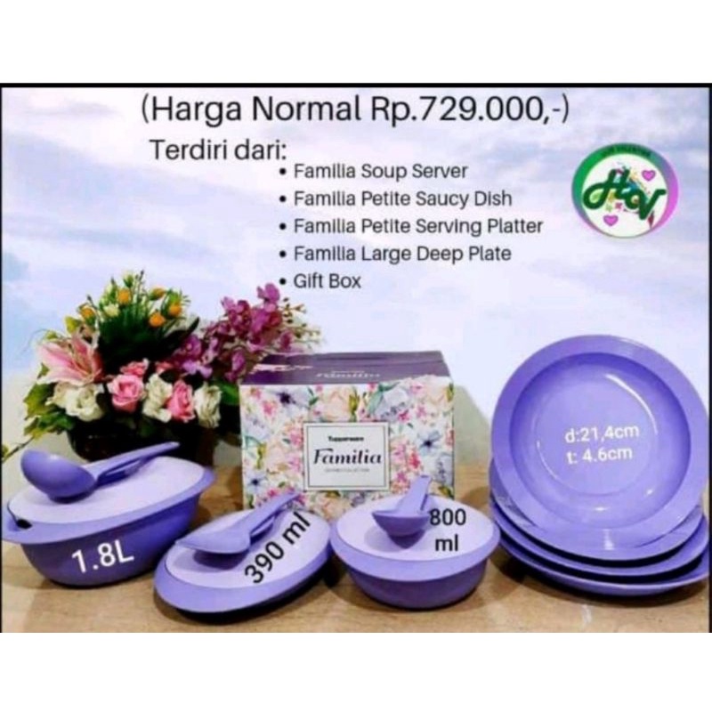 Familia set tupperware wadah serba guna