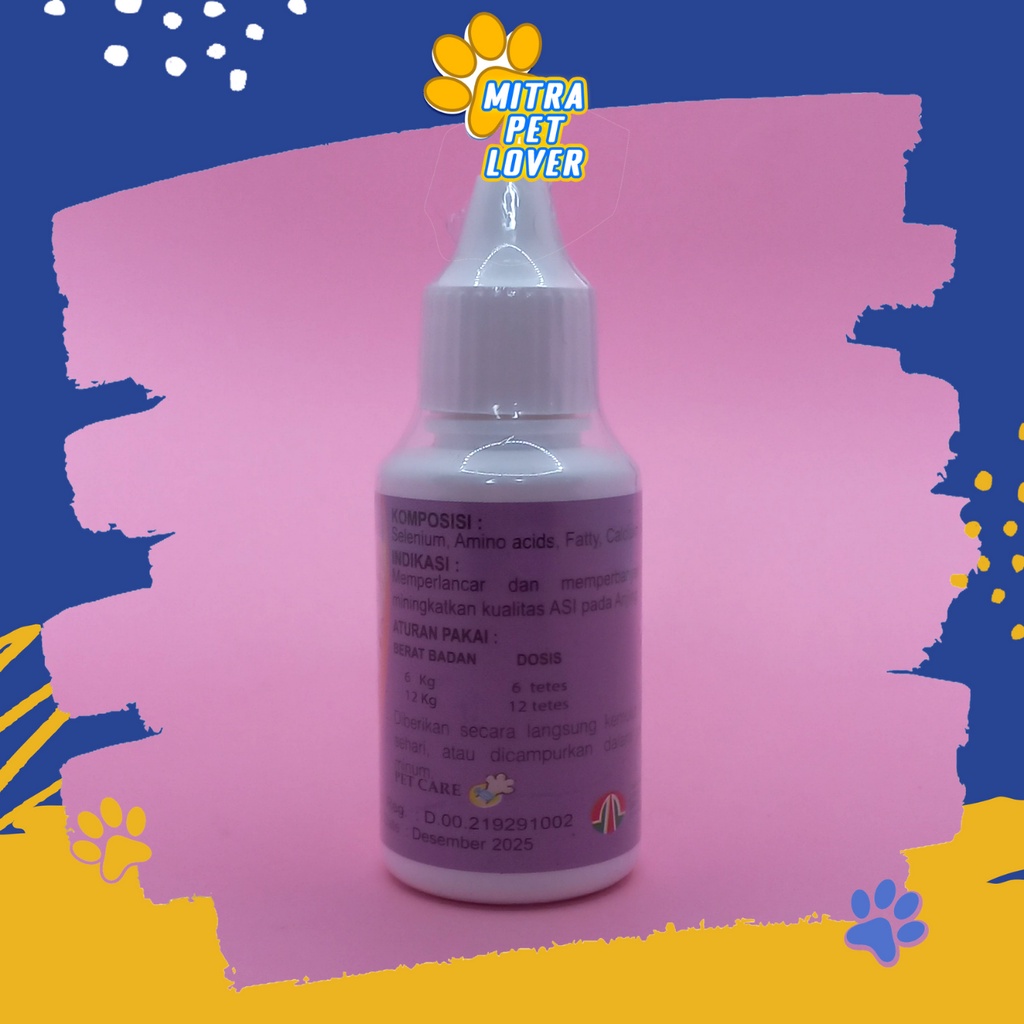 NUTRISI PELANCAR ASI ANJING - ASIVIT DOG 30 ML - PERBANYAK PRODUKSI AIR SUSU INDUK INDUKAN ANJING DOGGIE , METABOLISME LANCAR - MURAH GARANSI KUALITAS ASLI ORIGINAL - PET ANIMAL VETERINARY TAMASINDO OBAT &amp; VITAMIN HEWAN BINATANG PELIHARAAN MITRAPETLOVER