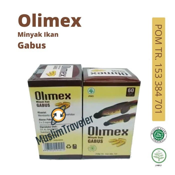 Olimex Minyak Ikan Gabus 60 Kapsul Asli