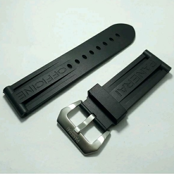 Tali jam tangan Panerai officine luminor Rubber silicon tali jam Panerai luminor 24mm