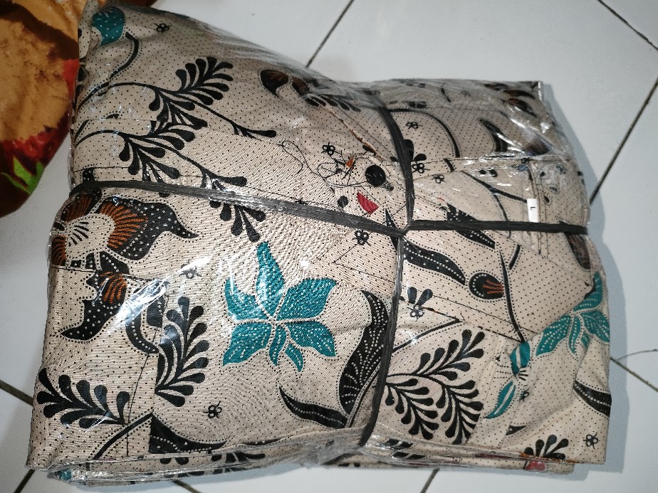 New Bisa Cod Batik Hrb026 Kenongo Hem Pendek Padi Pekalongan M L Xl Batik Pria Murah Modern Grosir