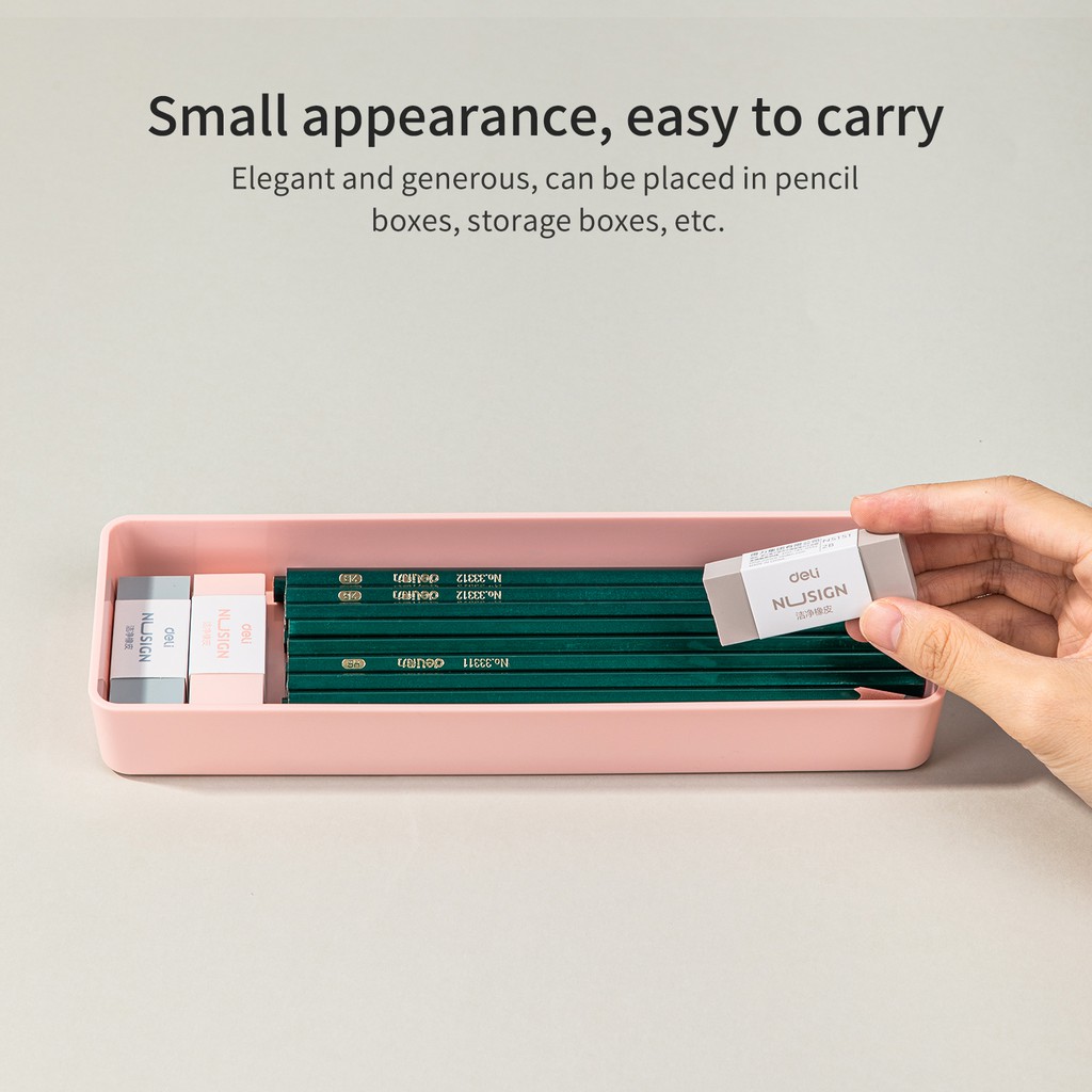 Deli Nusign Eraser / Penghapus Elastis Warna Pastel Menghapus dengan Bersih NS151 Penghapus Pensil Eraser