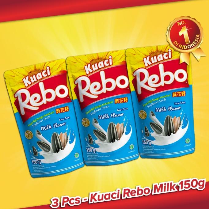 

DISKON Rebo Kuaci Bundling 3 PCS - Varian Rasa Milk 150 Gram AP137