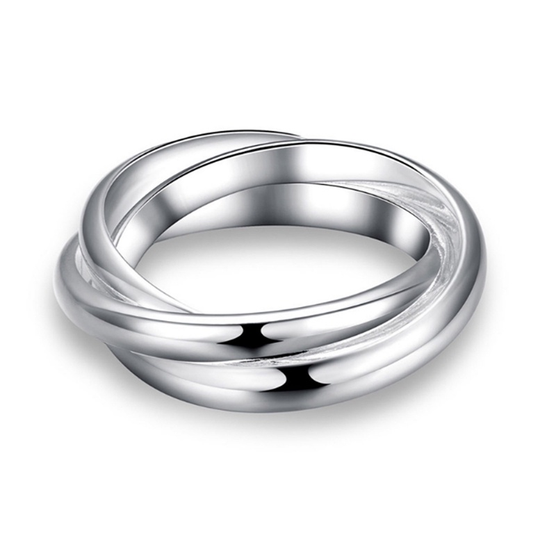 Cincin Sterling Silver 925 Ukuran 5-10 Untuk Pria Dan Wanita