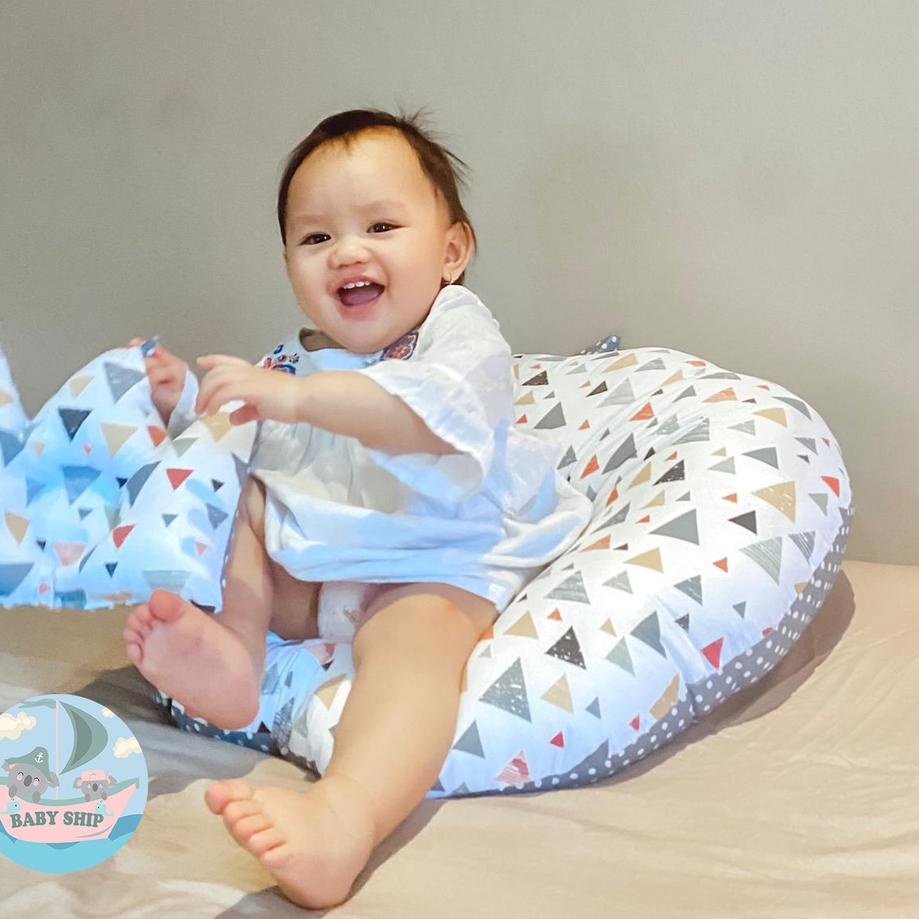 Jual Gratis Ongkir Sofa Bayi 2In1 New Born Multifungsi / Baby Lounger /  Free Bantal Dan Tas Mika Cod [ Me Indonesia|Shopee Indonesia