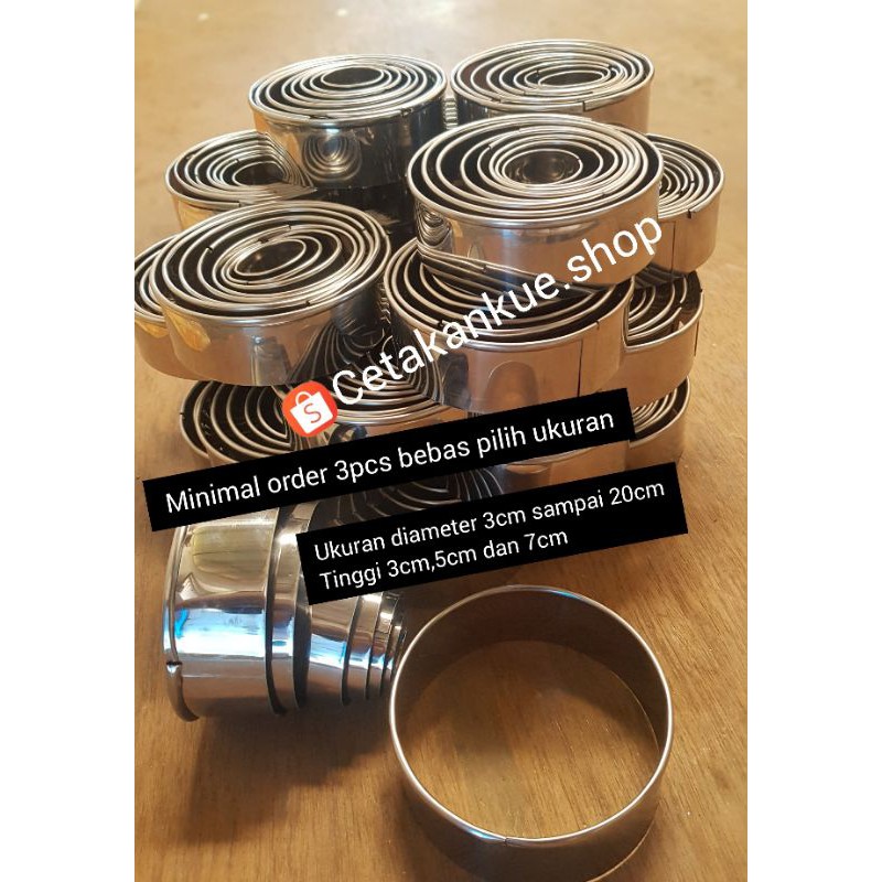 Jual Ring cutter stainless steel/ring roti/ring cake/cookies cutter