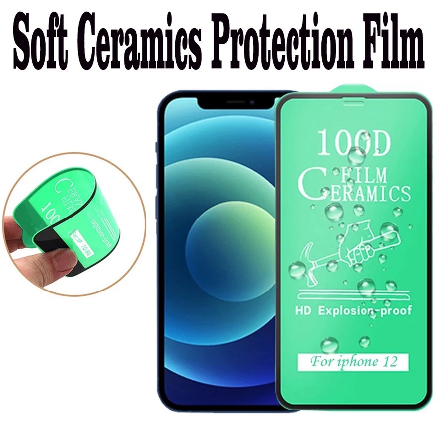 Soft Film Samsung A03S A02 M02 A02s A72 A52 A42 A32 A12 A21s A71 A51 A31 A11 M11 A70 A70s A50 A50s A30 A30s A20 S21FE Explosion Proof Full Cover Soft Ceramic Film Protective Screen Green Flim