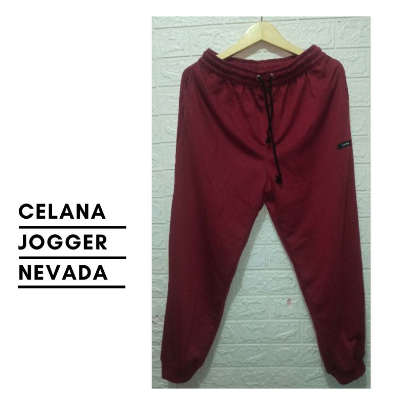 CELANA JOGGER NEVADA CELANA TRENING  OLAHRAGA BABYTERRY PRIA