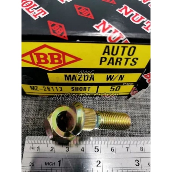 Baut roda ford ranger mazda bt50 pendek asli japan