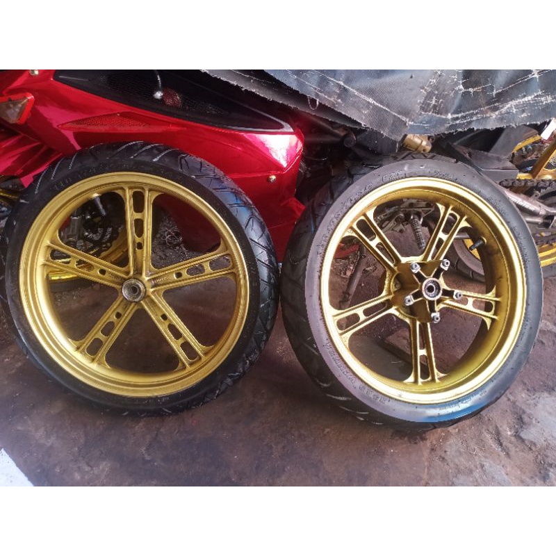 promo penghabisan velg tapak lebar jieli like thailand big bike.