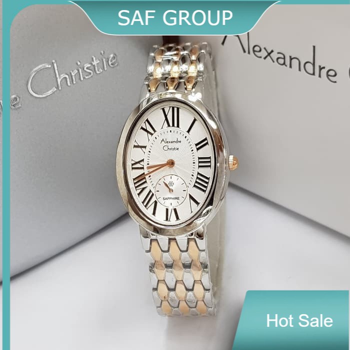 JAM TANGAN WANITA ALEXANDRE CHRISTIE AC 2667 / AC2667 SILVER COMBI ORIGINAL by plp