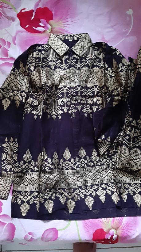 Maura Couple Melanis - Sania Ruffle Batik Couple Ori Ndoro Jowi Dnt Garansi Termurah - Wid Batik
