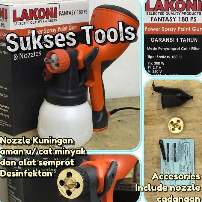 Spray Gun Listrik Lakoni Fantasy 180 Ps Alat Semprot Cat Bergaransi